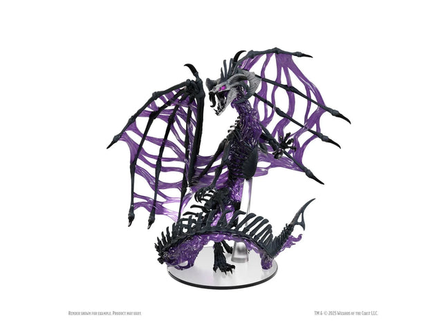 Gamers Guild AZ WizKids Dungeons & Dragons: Icons of the Realms - Black Dracolich Boxed Miniature (Pre-Order) AGD