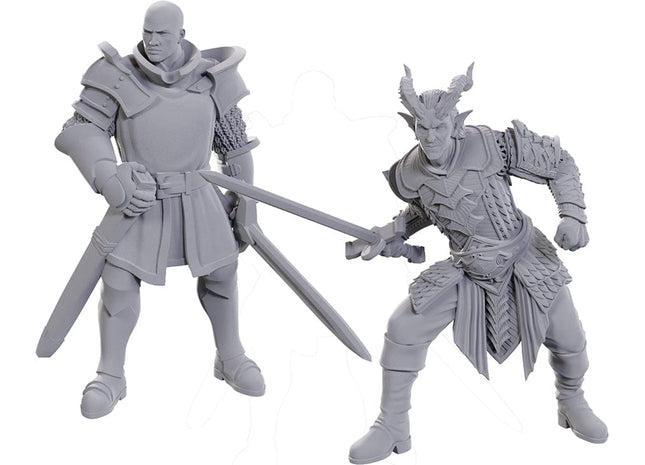 Gamers Guild AZ WizKids Dungeons & Dragons: Nolzur's Marvelous Unpainted Miniatures - Special BG3 Edition: Ulder Ravengard & Zevlor (Pre-Order) AGD