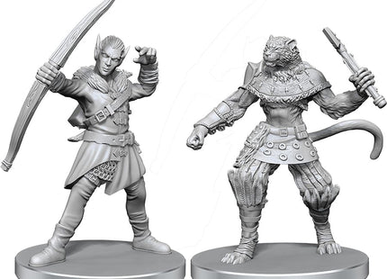 Gamers Guild AZ WizKids Pathfinder Battles Deep Cuts: Elf Hunter & Catfolk Bandit Miniature (Pre-Order) AGD