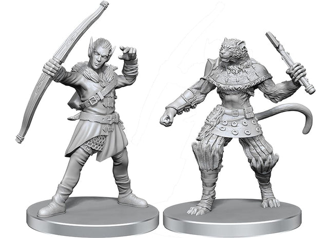 Gamers Guild AZ WizKids Pathfinder Battles Deep Cuts: Elf Hunter & Catfolk Bandit Miniature (Pre-Order) AGD