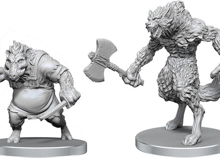 Gamers Guild AZ WizKids Pathfinder Battles Deep Cuts: Werewolf & Wereboar Miniature (Pre-Order) AGD