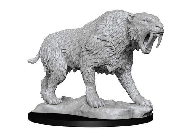 Gamers Guild AZ WizKids WZK90272 Wizkids Minis: Deepcuts Wave 14- Saber-Toothed Tiger Southern Hobby