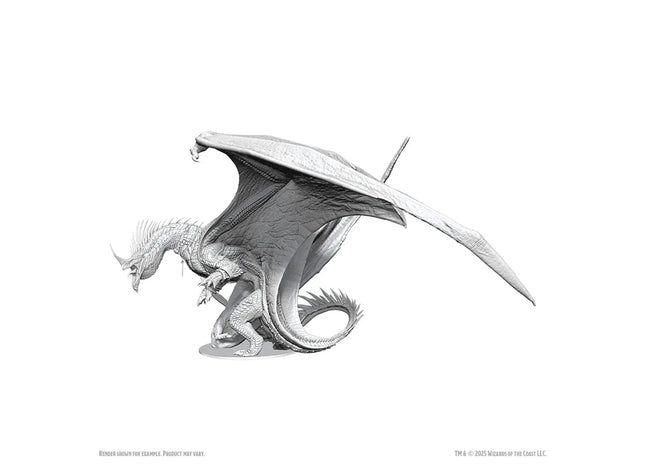 Gamers Guild AZ WizKids WZK90798 Dungeons & Dragons: Nolzur's Marvelous Unpainted Miniatures - Ancient Blue Dragon (Pre-Order) Southern Hobby