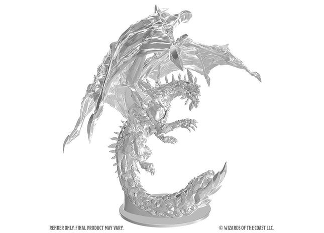 Gamers Guild AZ WizKids WZK90864 D&D Nolzur's Marvelous Miniatures: Adult Amethyst Dragon (Pre-Order) Southern Hobby
