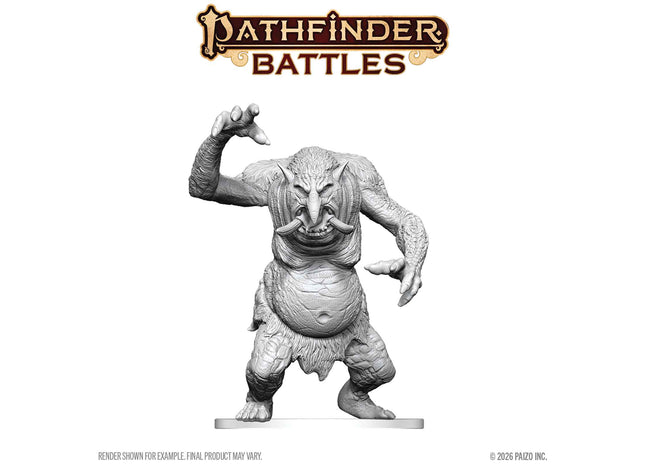 Gamers Guild AZ WizKids WZK90870: Pathfinder Battles Deep Cuts Unpainted Miniatures - Forest Troll (Pre-Order) AGD
