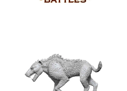 Gamers Guild AZ WizKids WZK90871: Pathfinder Battles Deep Cuts Unpainted Miniatures - Hyaenodon (Pre-Order) AGD