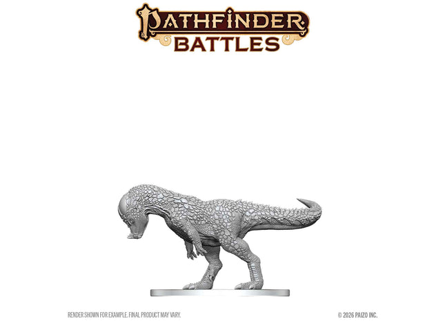 Gamers Guild AZ WizKids WZK90873: Pathfinder Battles Deep Cuts Unpainted Miniatures - Pachycephalosaurus (Pre-Order) AGD