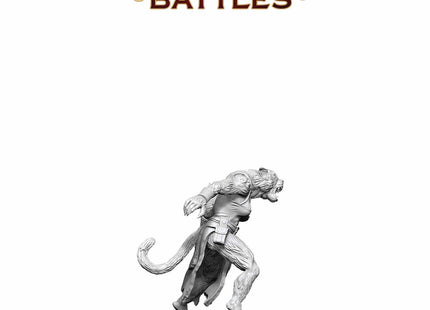 Gamers Guild AZ WizKids WZK90874: Pathfinder Battles Deep Cuts Unpainted Miniatures - Weretiger (Pre-Order) AGD