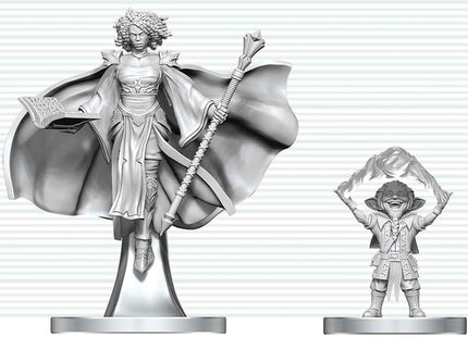Gamers Guild AZ WizKids WZK90889 D&D Nolzur's Marvelous Miniatures: Gnome Warlock & Aasimar Wizard (Pre-Order) Southern Hobby