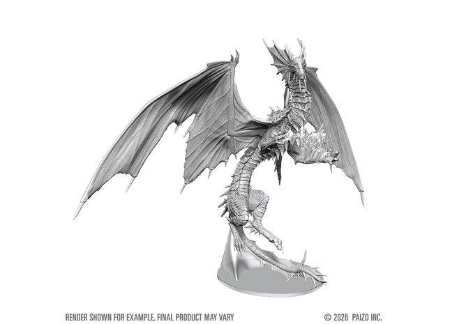 Gamers Guild AZ WizKids WZK90903 Pathfinder Battles Deep Cuts: Adult Mirage Dragon Miniature (Pre-Order) AGD