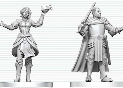 Gamers Guild AZ WizKids WZK90904 D&D Nolzur's Marvelous Miniatures: Knight & Mage Apprentice (Pre-Order) Southern Hobby