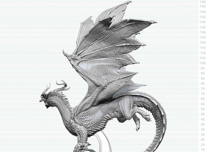 Gamers Guild AZ WizKids WZK90907: D&D Nolzur's Marvelous Unpainted Miniatures: Adult Spirit Dragon (Pre-Order) AGD