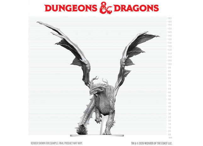 Gamers Guild AZ WizKids WZK90907: D&D Nolzur's Marvelous Unpainted Miniatures: Adult Spirit Dragon (Pre-Order) AGD