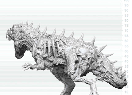 Gamers Guild AZ WizKids WZK90909: D&D Nolzur's Marvelous Unpainted Miniatures: Tyrannosaurus Zombie (Pre-Order) AGD