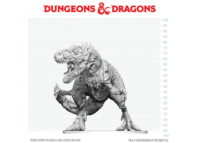 Gamers Guild AZ WizKids WZK90909: D&D Nolzur's Marvelous Unpainted Miniatures: Tyrannosaurus Zombie (Pre-Order) AGD