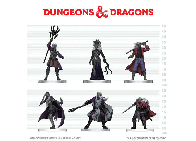 Gamers Guild AZ WizKids WZK96246 D&D Icons of the Realms: Drow Warband (Pre-Order) Southern Hobby