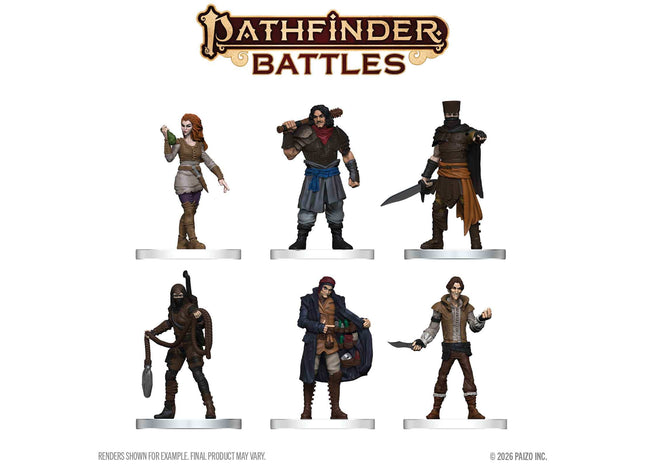 Gamers Guild AZ WizKids WZK97603: Pathfinder Battles: Painted Miniatures - Criminals (Pre-Order) AGD
