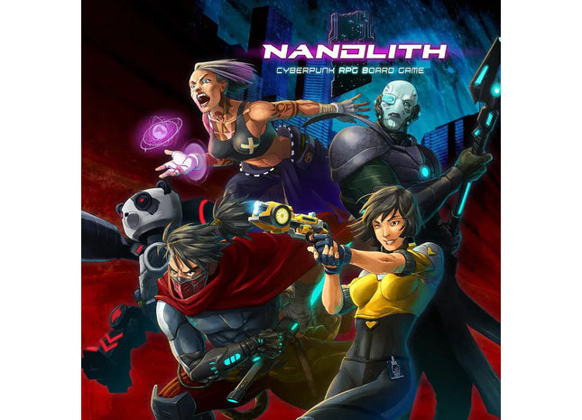 Gamers Guild AZ Woodpecker Games Nanolith: Cyberpunk RPG Board Game (Pre-Order) Quartermaster Direct