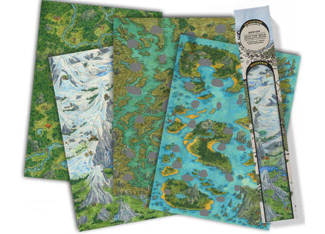 Gamers Guild AZ Worlds at a Glance Encounters at a Glance Encounter: Into the Wild: Biome Poster Set - Scratch-Off Edition (Pre-Order) Quartermaster Direct