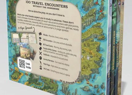 Gamers Guild AZ Worlds at a Glance Encounters at a Glance: Into the Wild - Sleeved Biome Book Bundle: Scratch & Fold Edition (Pre-Order) Quartermaster Direct