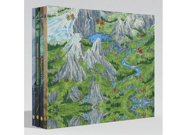 Gamers Guild AZ Worlds at a Glance Encounters at a Glance: Into the Wild - Sleeved Biome Book Bundle: Scratch & Fold Edition (Pre-Order) Quartermaster Direct