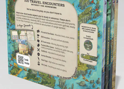 Gamers Guild AZ Worlds at a Glance Encounters at a Glance: Into the Wild - Sleeved Biome Book Bundle: Scratch & Tear Edition (Pre-Order) Quartermaster Direct