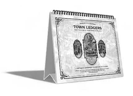 Gamers Guild AZ Worlds at a Glance Worlds at a Glance: Town Ledger (Customizable Sticker Maps and Notebook) GTS