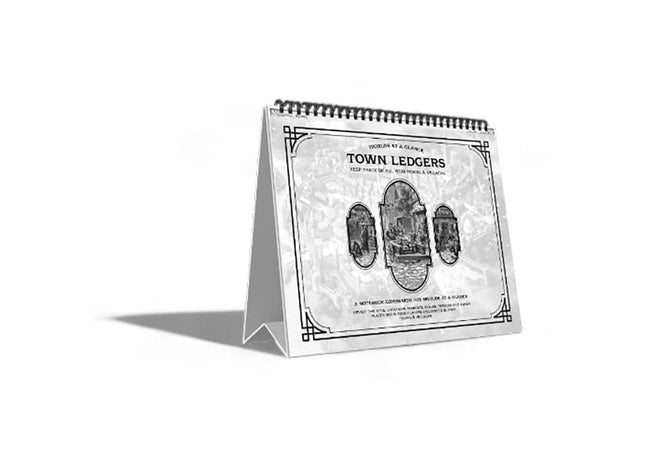 Gamers Guild AZ Worlds at a Glance Worlds at a Glance: Town Ledger (Customizable Sticker Maps and Notebook) GTS