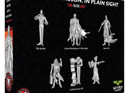 Gamers Guild AZ Wyrd Miniatures Malifaux 4th Edition: Lucius Mattheson, In Plain Sight (Pre-Order) ACD Distribution