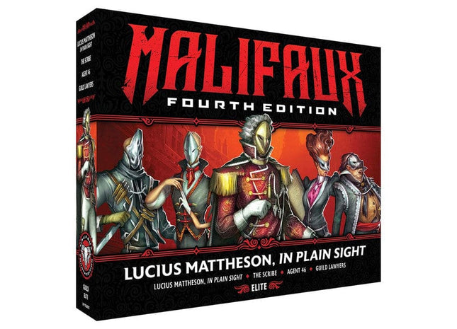 Gamers Guild AZ Wyrd Miniatures Malifaux 4th Edition: Lucius Mattheson, In Plain Sight (Pre-Order) ACD Distribution