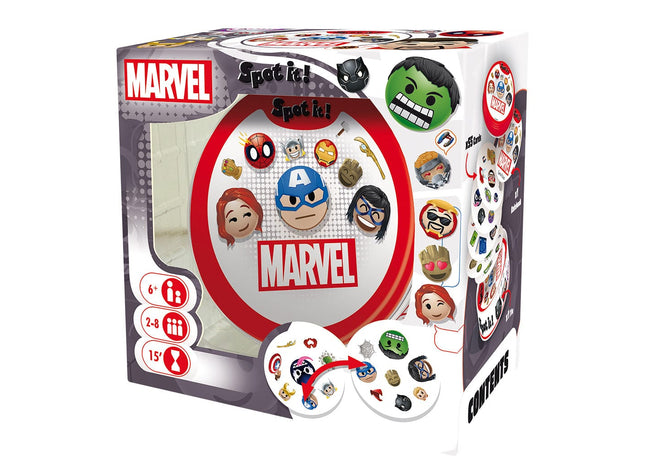 Gamers Guild AZ Zygomatic Spot it! Marvel Emoji (Eco Blister) ML (Pre-Order) USAopoly