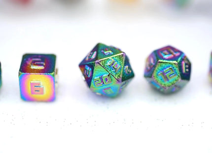 Gamers Guild AZ HYMGHO HYMGHO Dice: HY00225 10mm Mini Rpg Dice Set - Rainbow HYMGHO