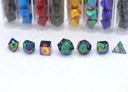 Gamers Guild AZ HYMGHO HYMGHO Dice: HY00225 10mm Mini Rpg Dice Set - Rainbow HYMGHO